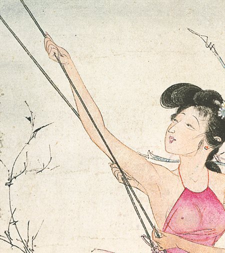 红山-胡也佛的仕女画和最知名的金瓶梅秘戏图